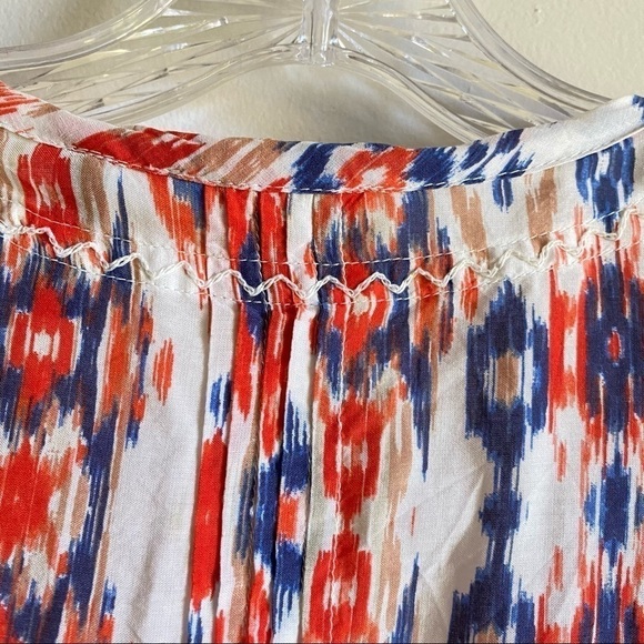 BEACH Lunch Lounge For A Pea In The Pod Tribal Print Maternity Top Size Large - Picture 7 of 10